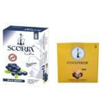 SCORIA HOOKAH FLAVOR BLUEBERRY Hookah Flavor With 250gm Brick Pack of 2