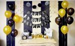 Festiko Happy Birthday Bunting Banner, Black White Tissue Paper Tassels Garland Happy Fing Birthday Banner Funny Happy Birthday Banner 30th 40th 50th Birthday Supplies