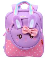 Toyshine Cute Bow Rabbit Backpacks for Kids Girls Boys Cute Toddler Bag - Purple