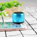 BOPUD Mini Coin Size Metal Portable Wireless Bluetooth Speaker With Super Loud Sound Bass, Built-In Mic & Hands-Free 2 W Bluetooth Speaker.
