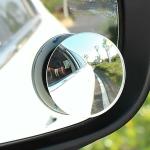 AutoGleam Blind Spot Mirror for Car Accessories,360 Degree HD Convex Round Edge Design, Rear View Mirrors Glass Slim Frameless Parking Mirror, Stick On Suitable All Cars, SUVs Trucks (Pack of 1)