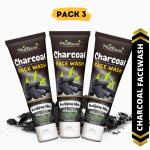Phillauri Revitalize And Detoxify: Activated Charcoal Facewash Face Wash, 180 Ml For Men, Women (Pack Of 3)