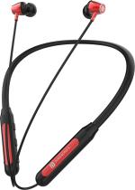 Portronics In The Ear Harmonics Z3 Wireless Neckband Earphones Bluetooth Headset, Red