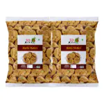 90's MILL Pratichya Varuna Old Mathri Snack | Suji Ajwain Gol Round Methi Mathris Mathri Puri Mathi Ready to Eat Evening Tea Time Snacks | Occasion Festival Holi Diwali Rakhi Snack-150g*2Pack