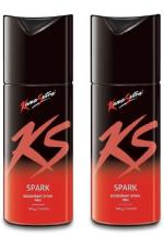 KS 2 Spark Deodorant Spray 150ml Each (Pack of 2)