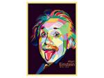 Divinedesigns Multicolor Vinyl Albert Einstein Poster - 13 X 19 Inch