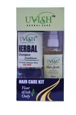 UVISH HEARBAL CARE HAIR CARE COMBO (HERBAL SHAMPOO+ HAIR SERUM) FOR NOURISHES SCALP | STRENGTHENS HAIR FOLLICLES | PROMOTES HAIR GROWTH | IMPROVES HAIR TEXTURE | 100ML+ 100ML