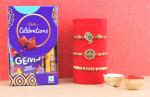 SurpriseForU Set Of 3 Rakhi With Cadbury Celebration Hamper | Rakhi With Cadbury Celebration For Brother | Rakhi Chocolate Gift | 005