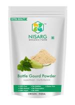 NISARG ORGANIC FARM Bottle Gourd Powder I Lauki/Doodhi Powders I Pure Organic & Natural I Healthy and Nutritious I Traditional Method Made I Add in Protein Shake and Juices - 200gm