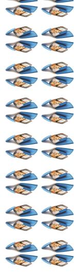 Signoraware Blue Stainless Steel Lunch Box (Set Of 4)