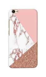 Tweakymod Printed Glitter Marble Back Cover for VIVO V5, V5S, Y66, Y67