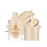 Colors Queen Matte Velvet Lightweight Liquid Concealer with Full Coverage| Long Lasting & Waterproof Concealer| Easily Blendable Concealer for Face Makeup (Natural Buff - 5ml)