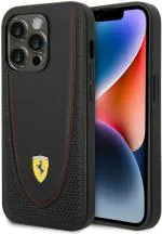 CG MOBILE Ferrari iPhone 14 Pro Max Case [Official Licensed] Genuine Leather with Perforated Leather & Red Stitching Mag-Safe Compatible Protective Case/Cover Designed for iPhone 14 Pro Max 2022