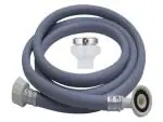 SARAH- 3 Mtr. Inlet Pipe for Dishwasher & Front Load Fully Automatic Washing Machine & Tap Adapter