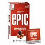 MANFORCE Epic Hot dots Belgian Chocolate Flavoured Premium Condoms with Disposable Pouch ,10 Pcs