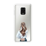 Emble Designer Clear Tranperant Silicone Case For Redmi Note 9 Pro Max -Design A4 ( TPU | Soft , Redmi Note 9 Pro Max | Multicolor )
