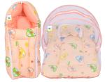 Toddylon New Born Baby Bedding Set Mosquito Net Bed & Sleeping Bag Combo for 0-6 Months Baby Boy's & Baby Girl's