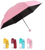 MAAHIL Ultra Lights and Small Mini Umbrella with Cute Capsule Case, 5 Folding Compact Pocket Umbrella, Especially for Kids