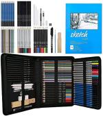 Wynhard Colour Set Colour Pencils Set Drawing Pencils for Artists Kit Drawing Kit Pencil Colours Color Pencil Artist Kit Watercolor Pencils Sketch Pencils Set Charcoal Pencil Set Metallic Color 71 Pcs