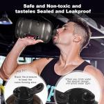 Shopeleven Unbreakable Freezer Safe Gallon Water Bottle, Water Bottle for Gym, Protein Shaker Bottle, Water Bottle For Gym with Mixer Ball