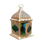 Palmy Metal Moroccan Hanging Lantern Tea Light Candle Holder