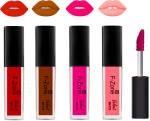 OUR BEAUTY Multicolor Kiss Proof Velvet Matte Liquid Lipstick 108, 16 Ml (Pack Of 4)