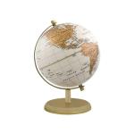 WINNER'S Prime Rotating Globe with Metal Arc & Round Stand | Educational Deatailed Globe for Kids, Students, Classroom | Antique Gift/Travel Decorative Showpiece/Home Office(White Gold)(GP808WG)