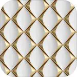 WallWear - Self Adhesive Wallpaper & Wall Sticker (Golden Cutout) Extra Large (300x40cm) for Bedroom | Livingroom | Kitchen | Hall Etc.