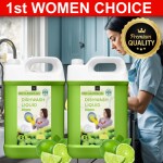 Bliss&Blush Dishwash Liquid Green 10 Liter Combo pack of 2| Refreshing, Antibacterial| Fast Cleaner For All Types Of Utensils