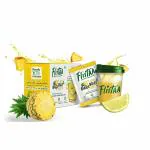 Flistaa Mara Mari - Pineapple & Mosambi Instant Juice Mix (Box of 12 sachets & Shaker Combo)