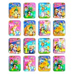 Exello Pack of 16 pocket colouring books for kids, Water colour sheet with Brush (Pack of 16 books)