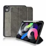 ProElite Smart PU Flip Case Cover for Apple iPad Mini 6 (8.3 inch 6th Gen) with Pencil Holder, Grey