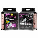 JUMBO EXTRA COMFORT XXL DRY NET MATERIAL Sanitary Pads for Women - 80 Pads, Rash Free, Anti Tan, Skin Friendly, Double Wing Shape, Advanced Leak Protection, XX Large, 320mm - 2 Pack (80 Pads)