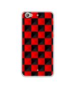 Casotec Red N Black Cubes Design Printed Silicon Soft TPU Back Case Cover for LeTV Le 1S 