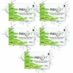 Parasoft Moisturising Cleansing Body Soap For Dry Skin | Goodness of Aloe Vera, Glycerine & Vitamin E | Nourishing Daily Bathing Bar For Purification, Sensitive Skin Friendly -100 gm (Pack of 5)