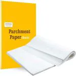 Inditradition Pre-Cut Parchment Paper - 10 x 10 Inches, Off-White, White, 50 Pieces