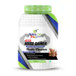 Nutra On Sport | Super Mass Gainer | 50g Protein Per Serving | Great For Mass Gains | High Protein Content | With Added Digestive Enzymes | 3Kg - Double Chocolate