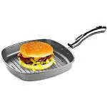 RBGIIT Non Stick Sequare Shape Grill Design Pan Snadwich Burger Sancks Maker Pan GC-76