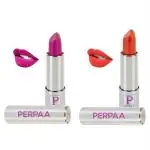 Perpaa Pink, Orange Lipstick (Pack Of 2)