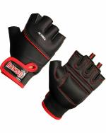 Rakso Weight Lifting Gym Gloves Black and Red - M