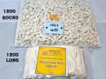 Bhakti2Shakti Long and Round Cotton batti for Diya | Lambi batti and Gol Batti for Puja | Pure cotton wicks 2in1 pack (1200 pieces each, white)