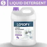 Losofy Liquid Detergent , Laundry Liquid for Fabric Care, Suitable for Top-Load and Front Load Machine,No Harmful Chemical (5 Liter _ Fresh Lavender)_S4