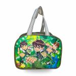 Le Corpus Ben Ten 3D Photo Lunch Bag for Office, Picnic, School, Travel Waterproof Tiffin Bag for Kids with Bottle Holder (Green, Pack of 1)