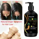 SOMWRITA Ginger Black Hair Growth & Healthy Hair Shampoo | Ginger Anti-Dandruff Shampoo For Healthy Scalp & Hair | Damage Repairs | Ginger Shampoo for Men & Women - pack of 1 [300ml].