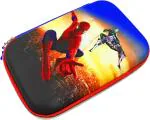 POKSI SUPERHERO SERIES-AVENGER PENCIL BOX FOR KIDS|PENCIL BOX FOR BOYS| Spiderman Art EVA Pencil Box l Set of 1 Red Black