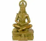 Idol Collections Green Brass Hanuman As Yogachara, Idol Collections Gold Dancing Shiva Natraja, 25 Inches