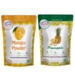 Fzyezy Freeze Dried Mango Powder And Pineapple, 150 G Each (2)