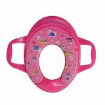 Safe-o-kid Soft Cushioned Potty Seat Training With Easy Grip Handles For Baby, Pink, 4-36 Months Pack of 1