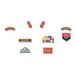 RAJ FANCY DRESSES Army Dress for Kids, Indian Military Soldier, Badges Set Of 9 Pcs (3 Years)