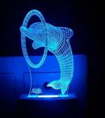 Arus Multicolor Dolfin Fish Magic Night Lamp